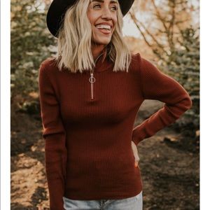 Roolee Mistletoe Quarter Zip Long Sleeve